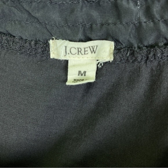 J. Crew Quarter Sleeve Accented Gray Top - Picture 3 of 9